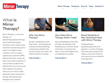 Tablet Screenshot of mirrortherapy.com